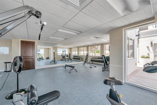 view of exercise room