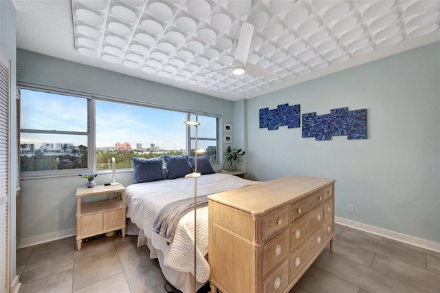 view of tiled bedroom