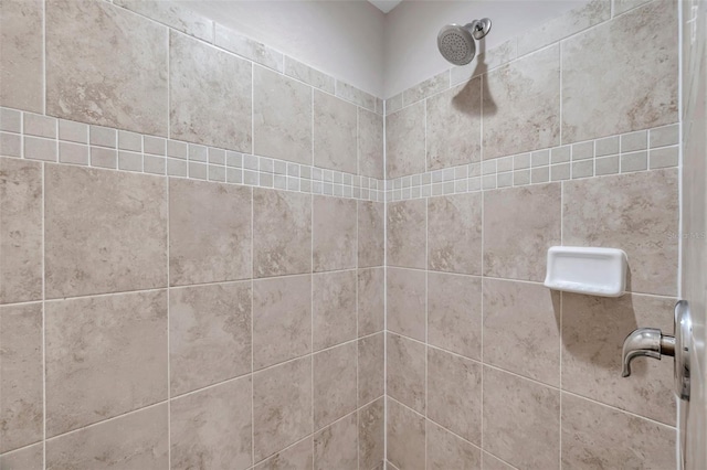 details with tiled shower