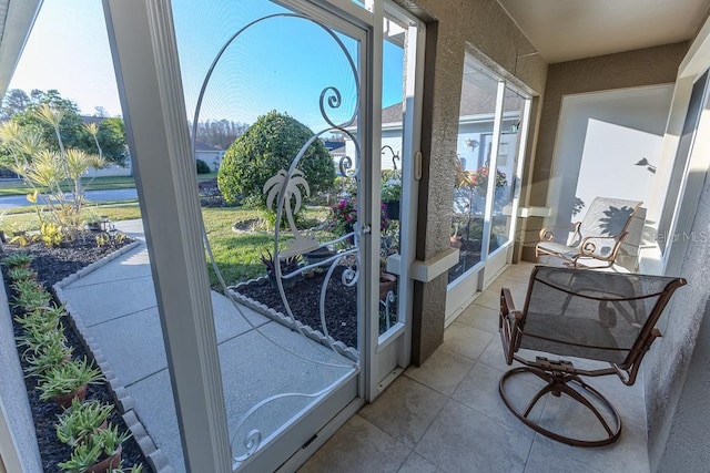 view of sunroom / solarium