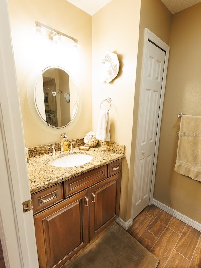 bathroom featuring vanity