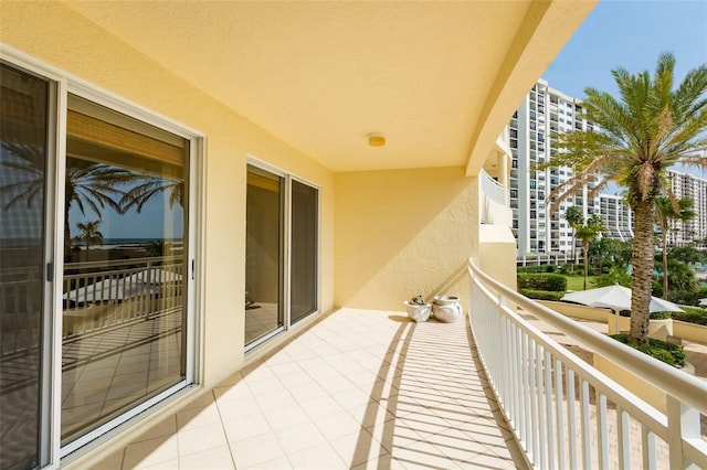 view of balcony