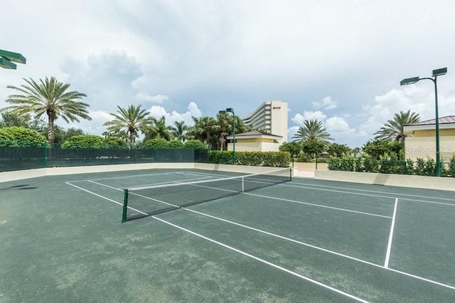 view of tennis court