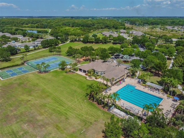 birds eye view of property