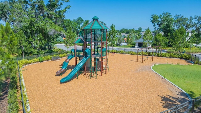 view of jungle gym