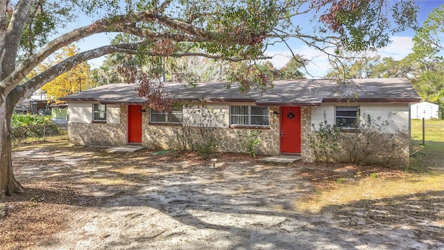 view of ranch-style home