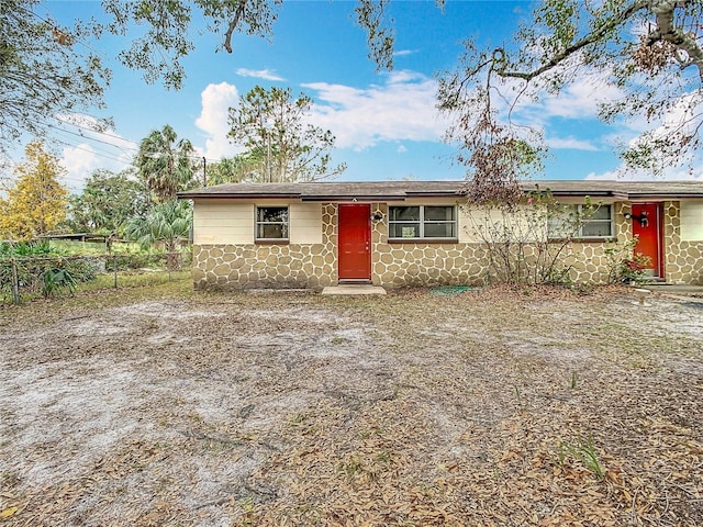 view of ranch-style house