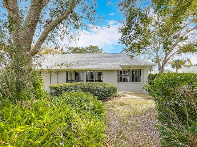 view of front of home with a patio