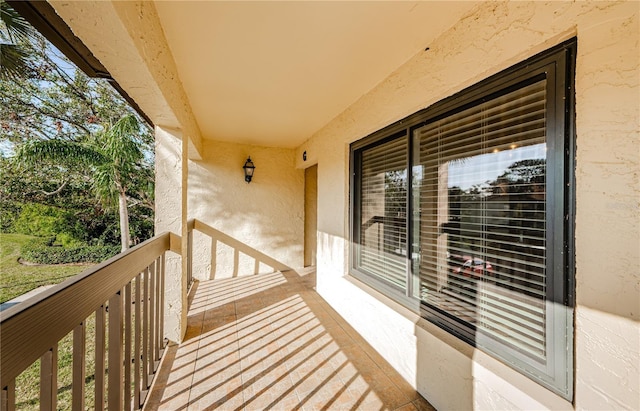 view of balcony