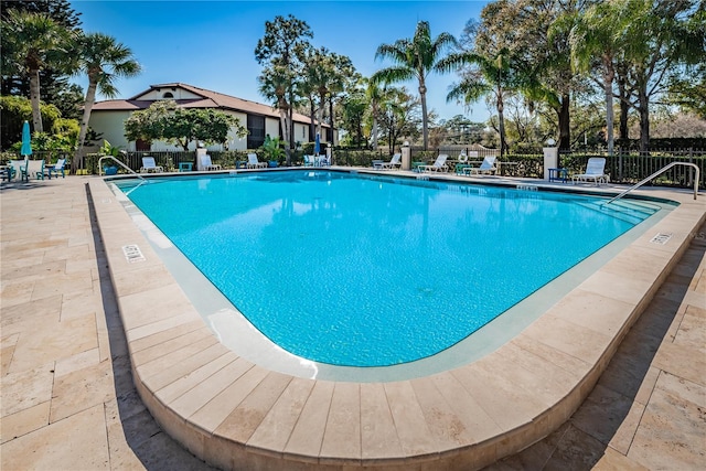 view of pool with a patio area