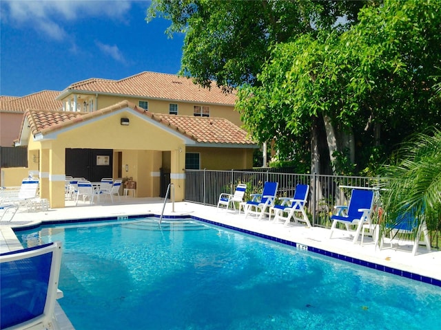 view of pool with a patio