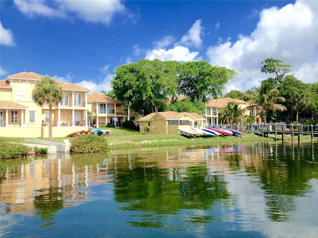 view of water feature