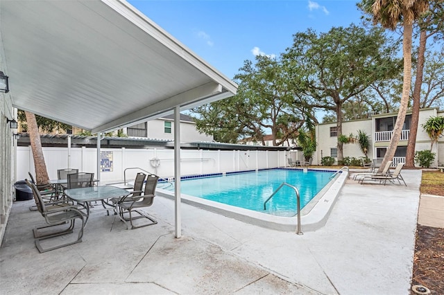 view of pool with a patio area