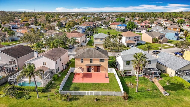 birds eye view of property featuring a residential view