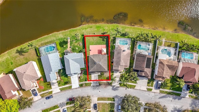 birds eye view of property featuring a residential view