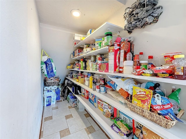 view of storage area