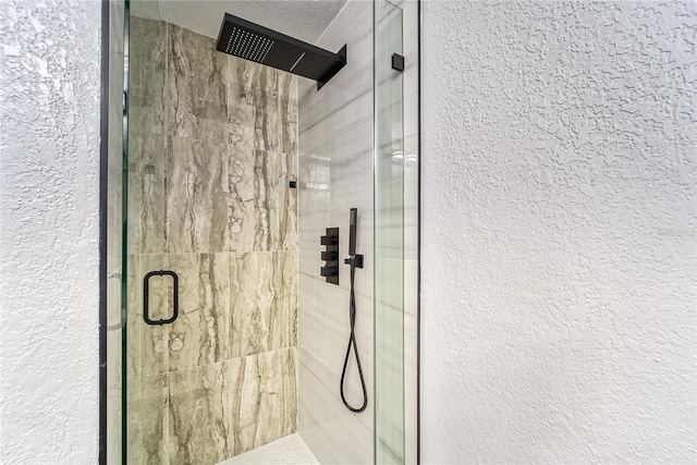 bathroom featuring walk in shower