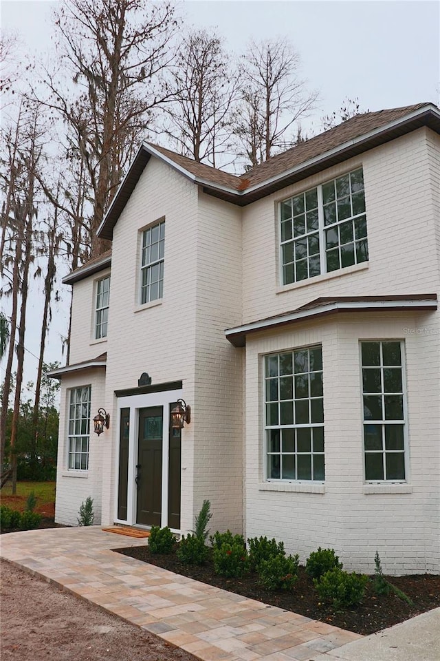 view of front of property with a patio area