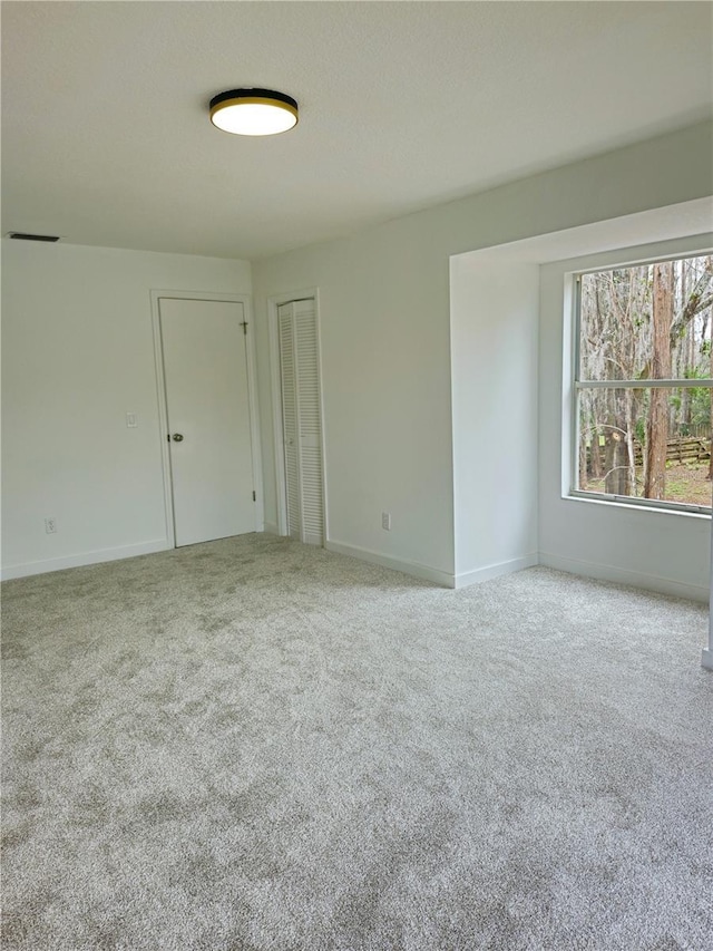 view of carpeted empty room