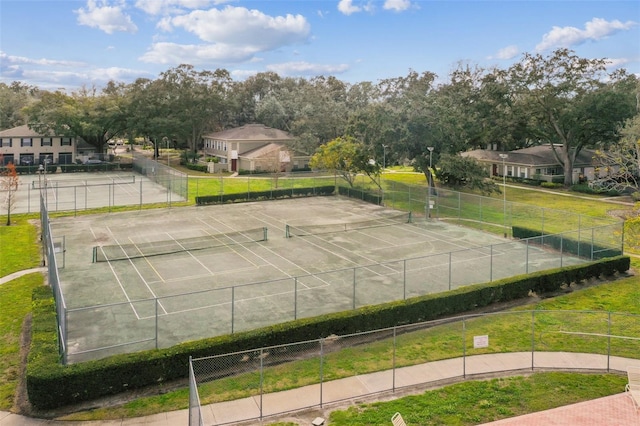 view of tennis court