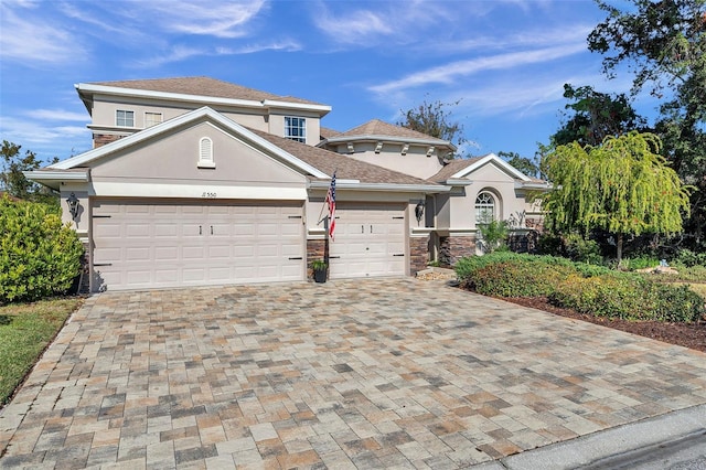 front facade featuring a garage