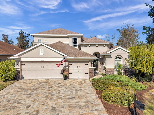 view of front of house featuring a garage