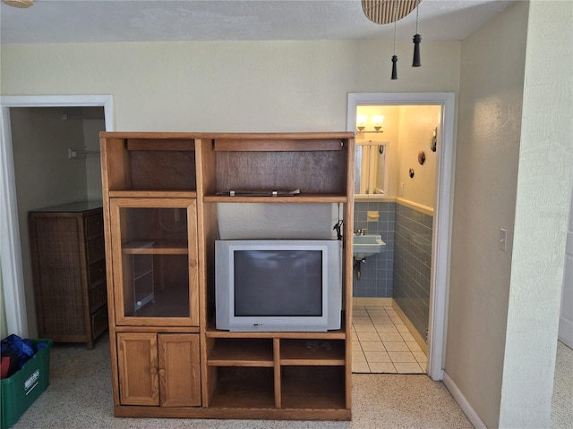 interior space with sink