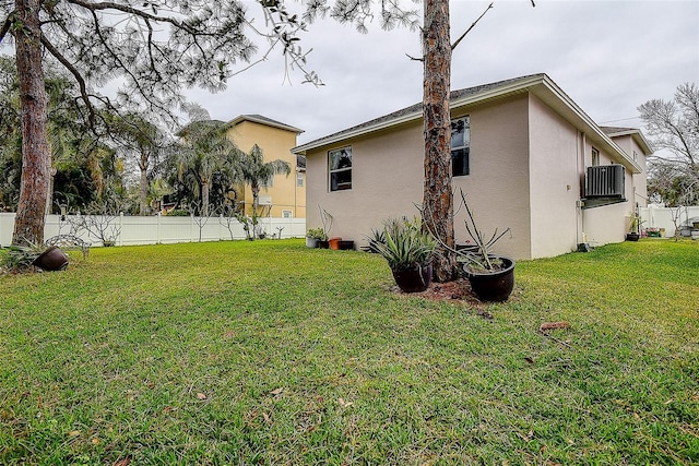 exterior space with a lawn