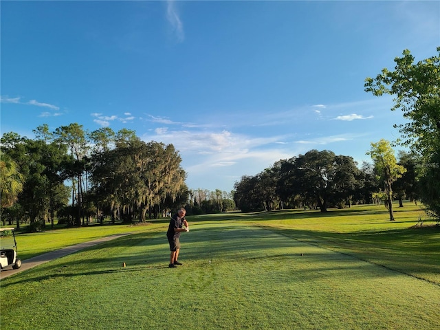 surrounding community with a lawn