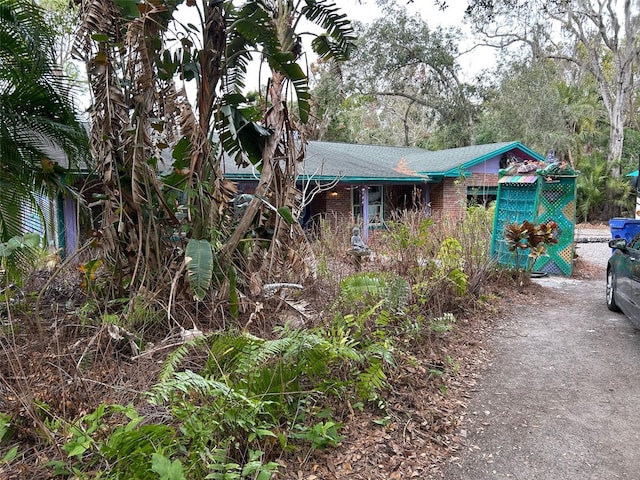 view of front of home