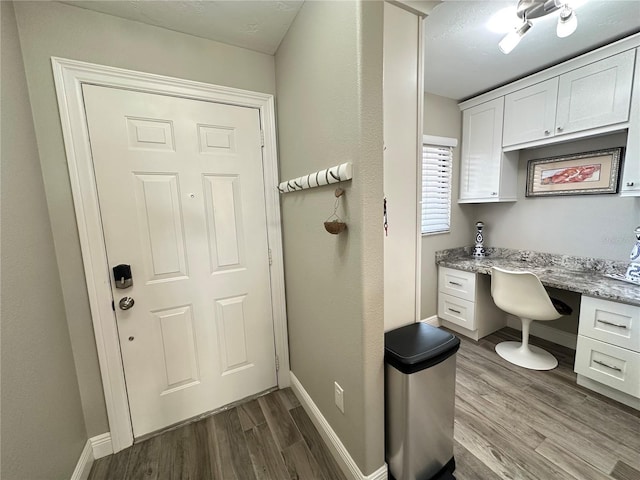 bathroom featuring wood-type flooring