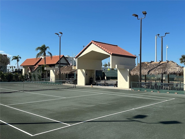 view of tennis court