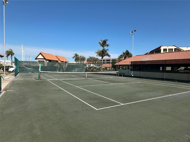 view of sport court