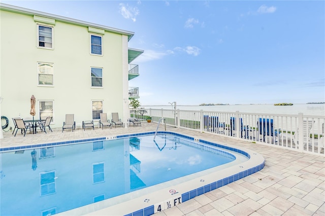 view of pool with a patio