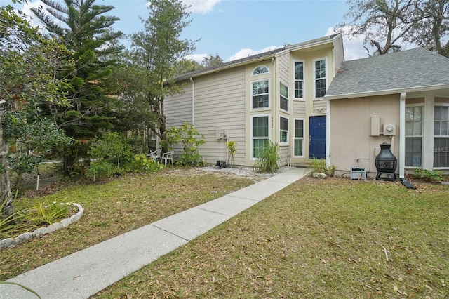 exterior space featuring a yard