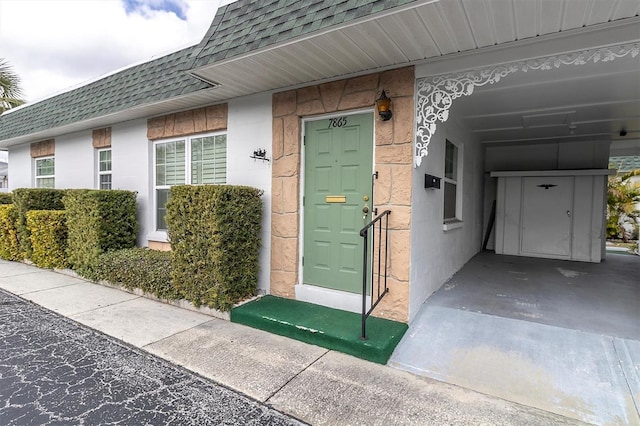 view of entrance to property