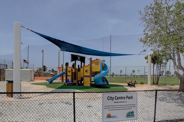 view of jungle gym