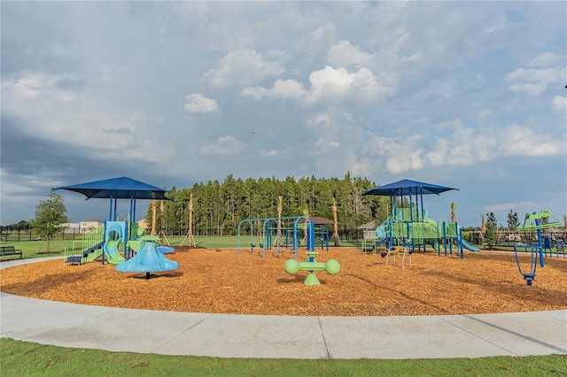 view of play area