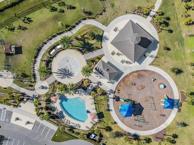 birds eye view of property