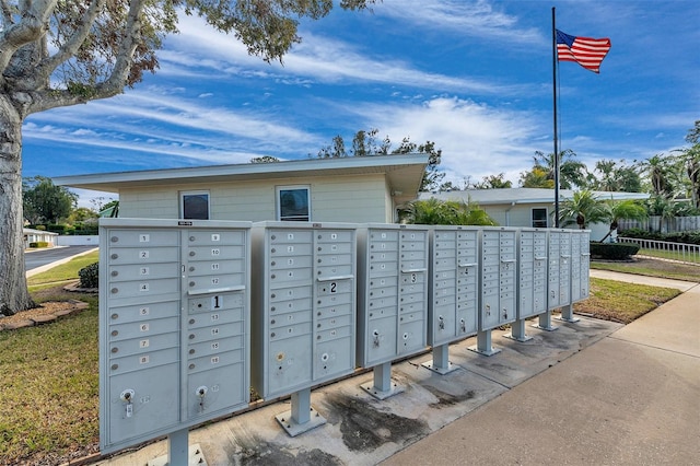 view of home's community with a mail area