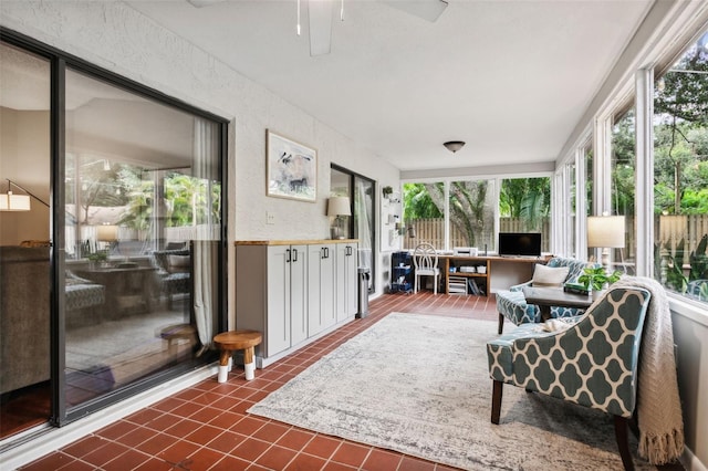 view of sunroom / solarium