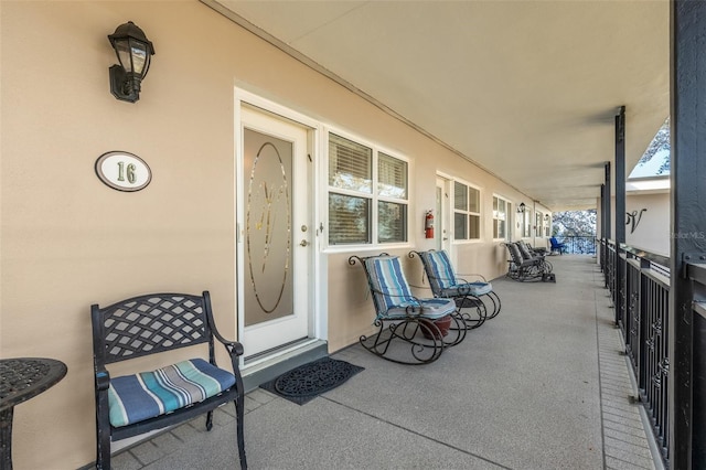 view of patio / terrace featuring a porch