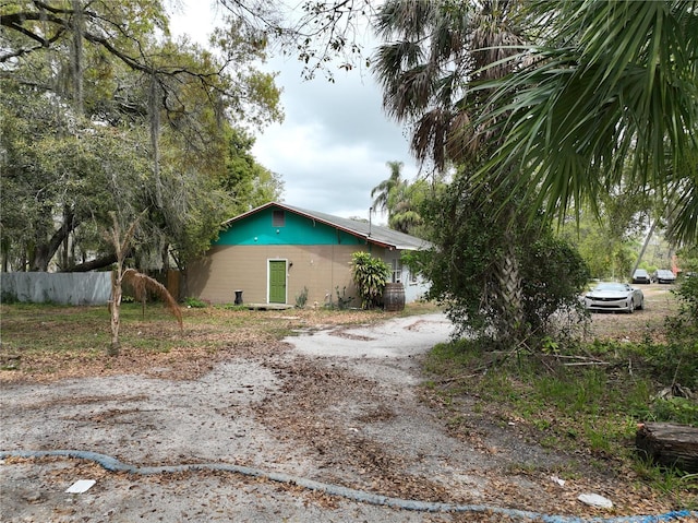 view of home's exterior