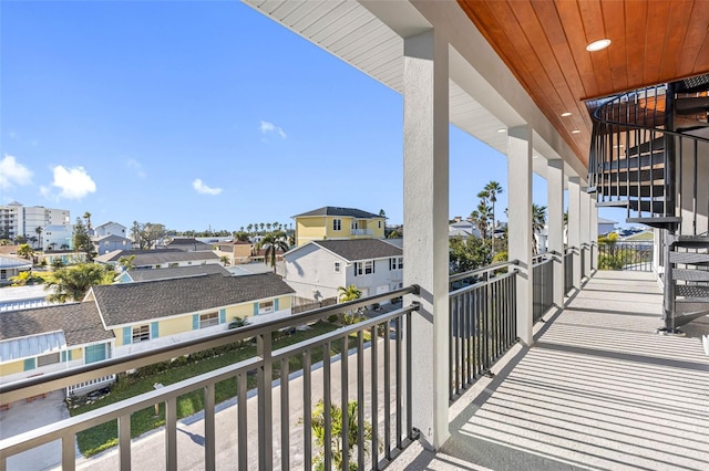 view of balcony