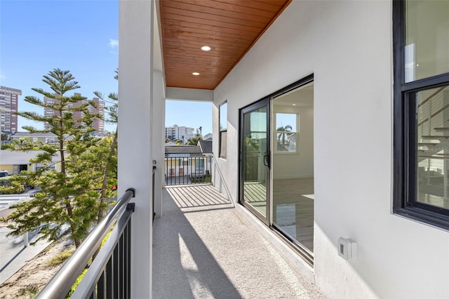 view of balcony