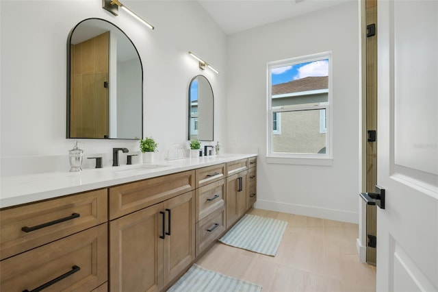 bathroom with vanity