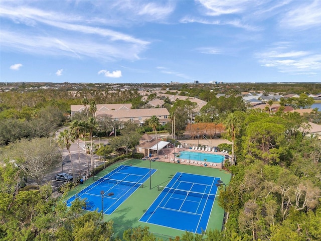 birds eye view of property