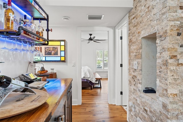 interior space with wood-type flooring