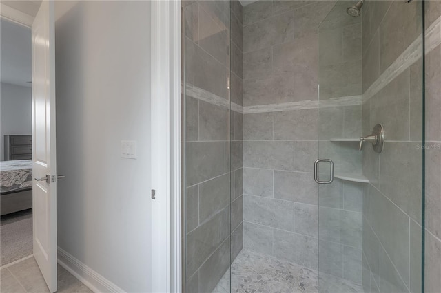 bathroom with walk in shower