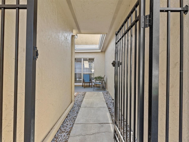 view of side of property featuring a patio area